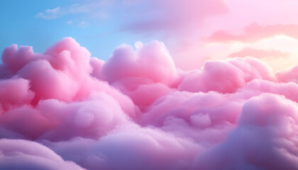 Cotton candy land background