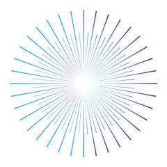 Obraz premium Firework Symbol with Gradient Color. Happy New Year 2025. Vector Illustration