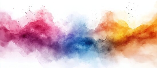 Obraz premium Vibrant Watercolor Gradient Background Design