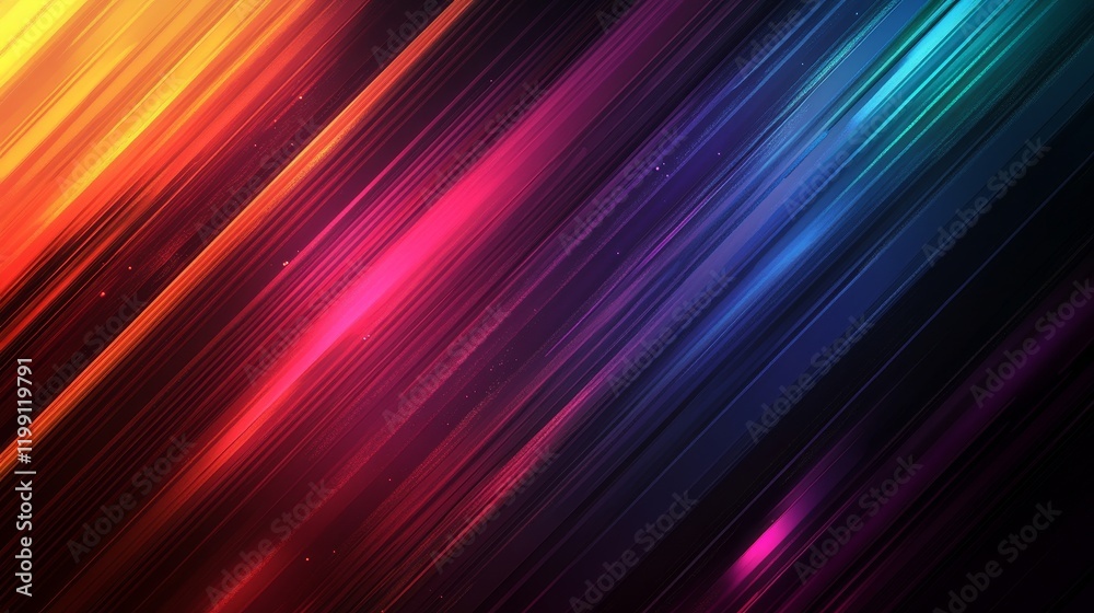 Poster Abstract colorful diagonal lines background