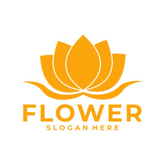 flower logo template design vector
