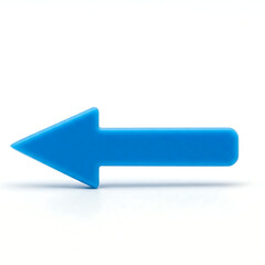 blue arrow isolated on white
