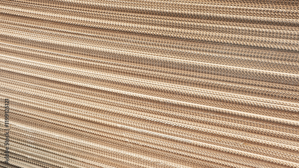 Aufkleber A stack of brown cardboard boxes. The boxes are stacked on top of each other and are brown in color