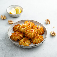 Soft cookies filled with marmalade