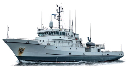 PNG Real modern patrol ship military boat transportation.
