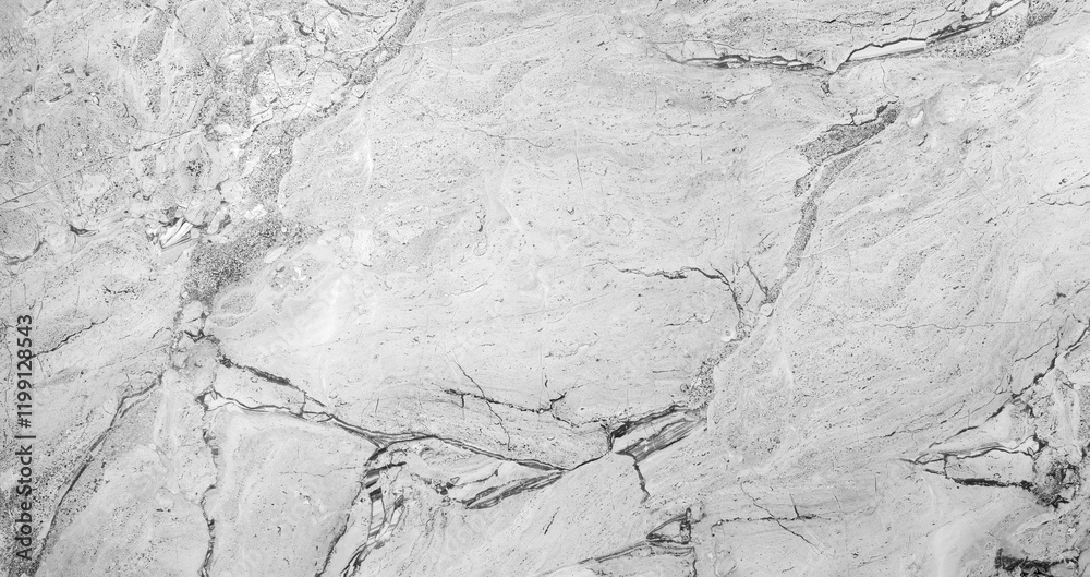 Poster a white and gray marble wall with a pattern of swirls and lines. the wall is smooth and shiny, givin