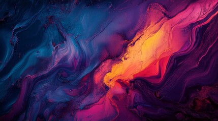 Abstract colorful swirls, vibrant, dynamic background