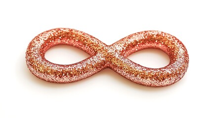 Sparkling infinity with glitter