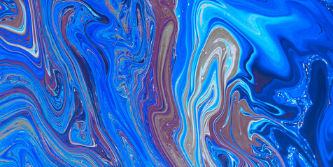 Obraz premium Free-Flowing Colors in Liquid Art with an Ethereal Touch