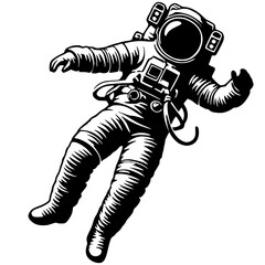 Astronaut silhouette vector design © Breck