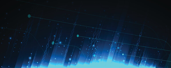 Network technology background blue screen