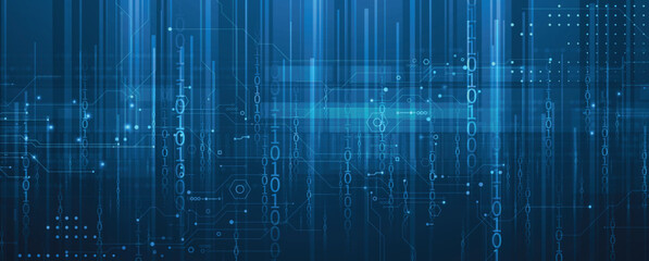 Network technology background blue screen