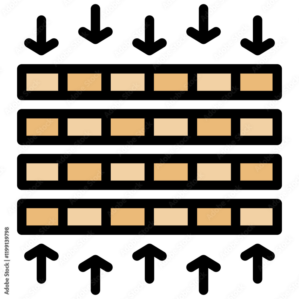 Poster Sequence Alignment Outline Color Icon