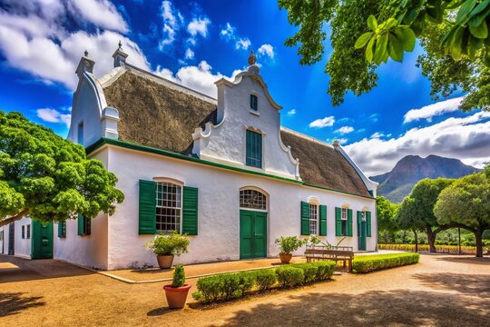 Historical Cape Dutch House, Babylonstoren, Paarl, South Africa, 2019