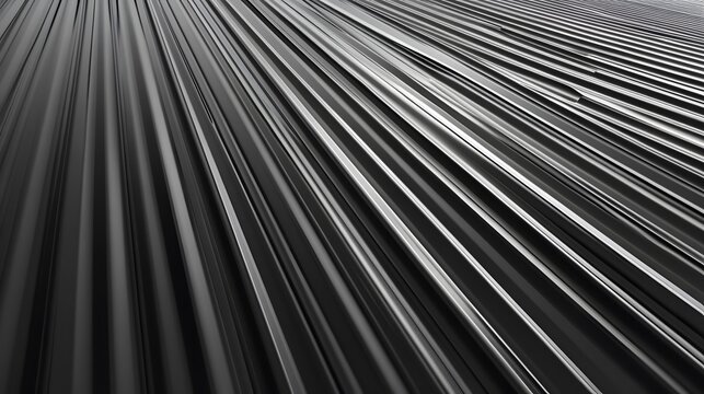 Abstract Black Parallel Lines Converging Design