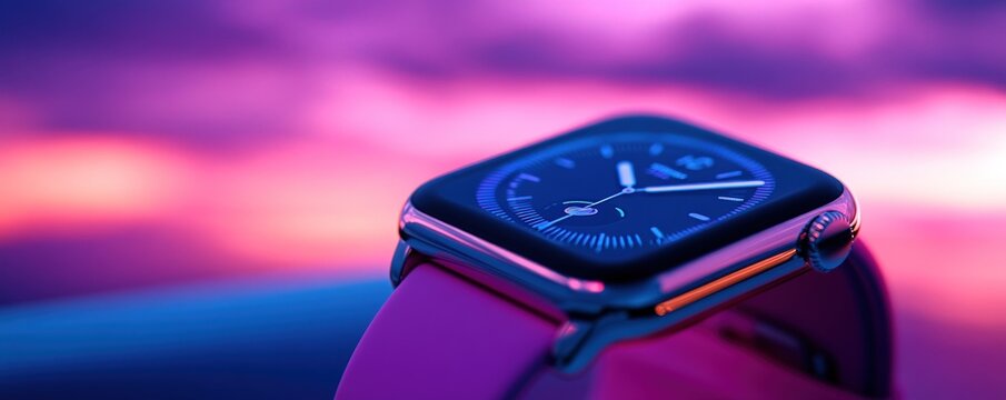 Apple Watch Series 7 in Twilight: A Stunning Technological Timepiece