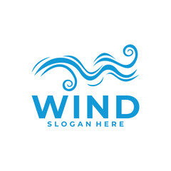wind abstract vector logo icon. wave abstract logo icon.
