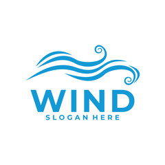 wind abstract symbol vector. Wind logo icon