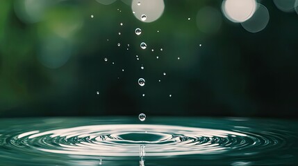 Water droplet impact nature photography close-up