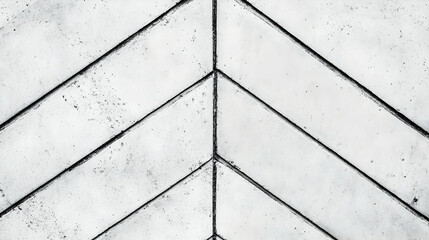Abstract herringbone pattern of textured light grey concrete.  Perfect for background or design element.