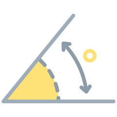 Angle Flat Icon