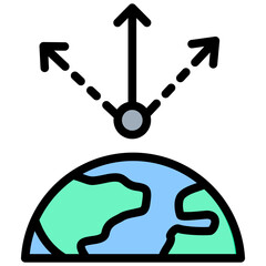 Zenith Outline Color Icon