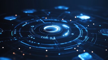 Abstract Futuristic Technology Interface Design