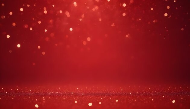 Fondo rojo brillante con luces borrosas