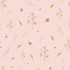 Watercolor Flowers Seamless Patterns, Watercolor Scrapbook Papers, Digital Background, Watercolor Paper Set, Watercolor Digital Paper