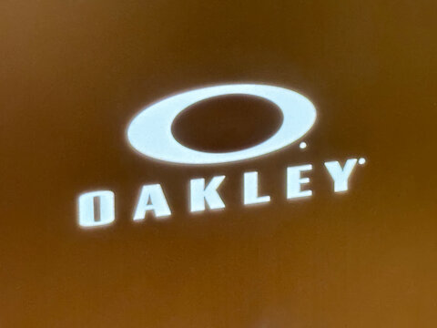 Shanghai,China-Jan.13th 2024: Oakley company brand logo 