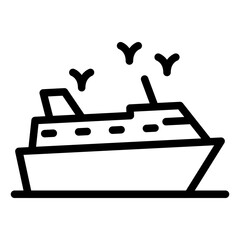 Fototapeta premium Cruise Icon