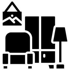Furniture Glyph Icon