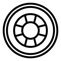 Fototapeta premium Lifebuoy Icon