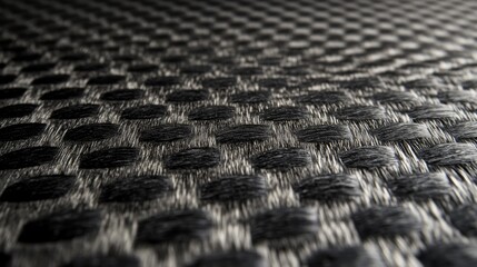 Obraz premium Close up of a textured black fabric surface