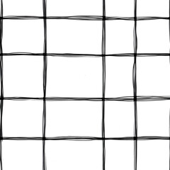 Abstract black and white grid pattern with uneven lines and spaces
