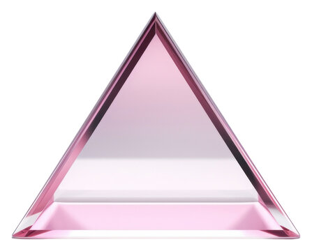 PNG 3d transparent glass style of triangle shape white background simplicity amethyst.