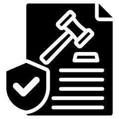 Regulation Glyph Icon