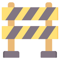 Barrier Flat Icon