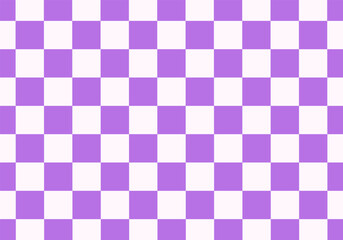 Purple and white checkered background Space for selling products, backdrop, wallpaper, background, text. Vintage style background. Vector illustration.