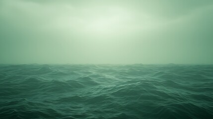 Obraz premium Ocean waves forming small, rhythmic patterns under a soft sunlight, highlighting the tranquil motion of water