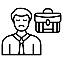 Businessman Sad Icon