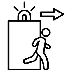 Emergency Exit Icon