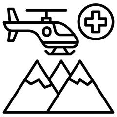 Mountain Rescue Icon
