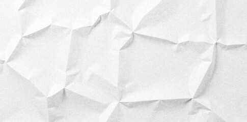 Obraz premium Crumpled white paper poster texture Perfect for backgrounds , design, material