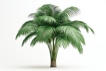 Obraz premium 3D Ficus Palm Tree Isolated and White Background
