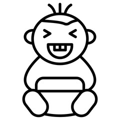 Laughing baby Icon
