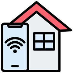 Smarthome Control Outline Color Icon