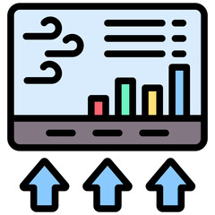 Air Quality Monitoring Outline Color Icon