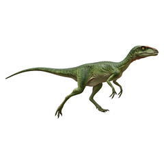 Obraz premium Green Dinosaur Running