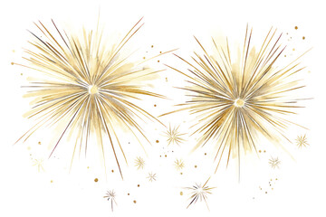 Obraz premium PNG Fireworks illustration festive celebration.